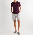 Orlebar Brown - 007 Ryder Cotton-Terry Polo Shirt - Purple