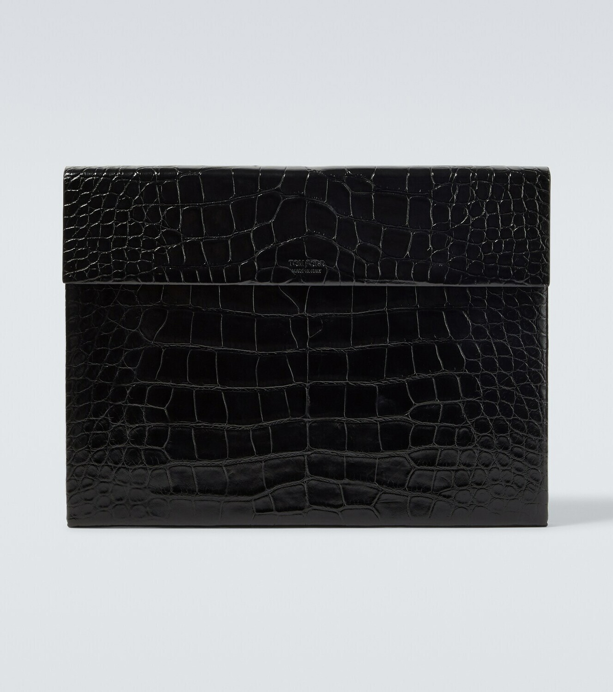 Tom Ford Croc-effect leather briefcase