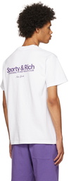 Sporty & Rich White 'Running & Health Club' T-Shirt