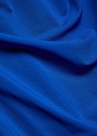 Talbot Runhof Cape-effect Draped Stretch-tulle Gown Blue