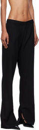 St. Agni Black 90s Split Leg Trousers