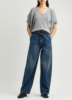 Dorothee Schumacher Luxury Delight Cashmere-blend top Blue