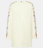 Max Mara Leva floral wool-blend minidress