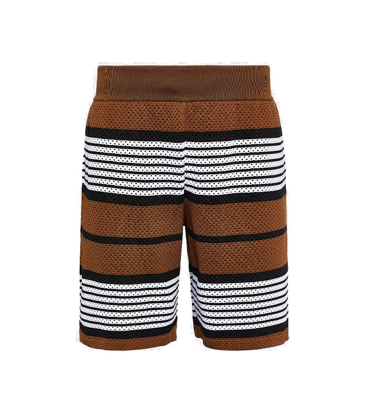 Photo: Burberry - Striped mesh shorts
