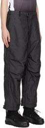 NEMEN® Black Garment-Dyed Trousers