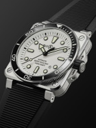 Bell & Ross - BR-03 Diver Automatic Stainless Steel Watch, Ref. BR03A-D-WH-ST/SRB