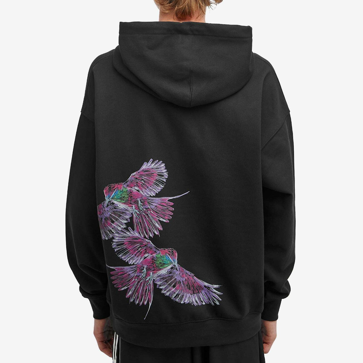 SALE【Y-3】BIRD バードプリントフーディ Y-3 Men's Bird Graphic Hoodie in Black Y-3