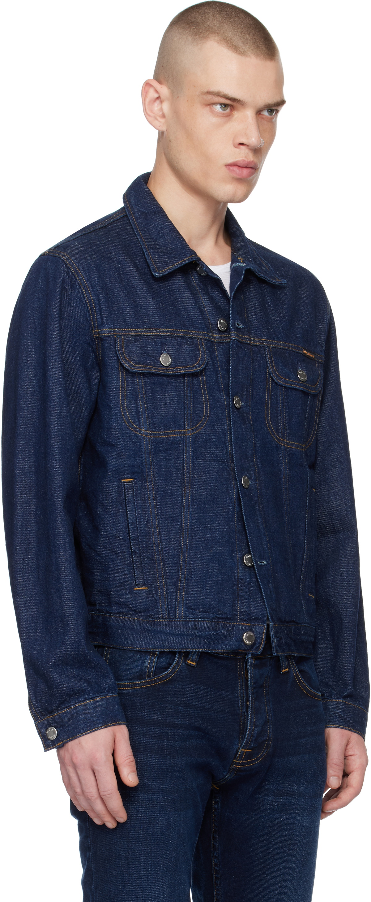 Nudie Jeans Indigo Danny 40s Redcast Denim Jacket