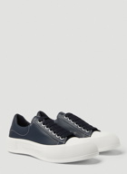 Deck Plimsoll Sneakers in Blue