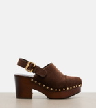 Chloé Jeannette suede clogs