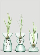 Set of Three Canopy Trio Vase in Green