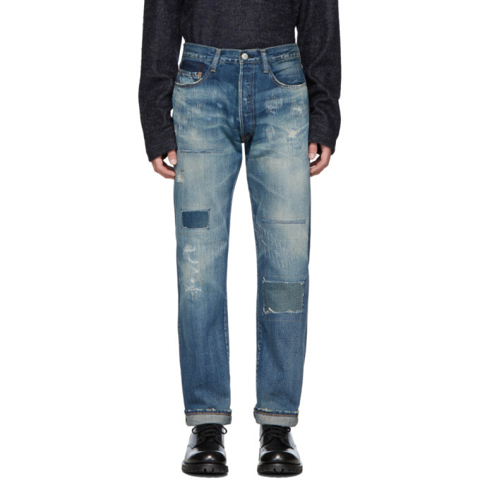 Photo: Junya Watanabe Blue Levis Edition 501 1947 Customized Jeans