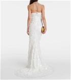 Rotate Bridal sequined halterneck tulle gown