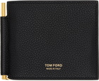 TOM FORD Black & Red Money Clip Wallet