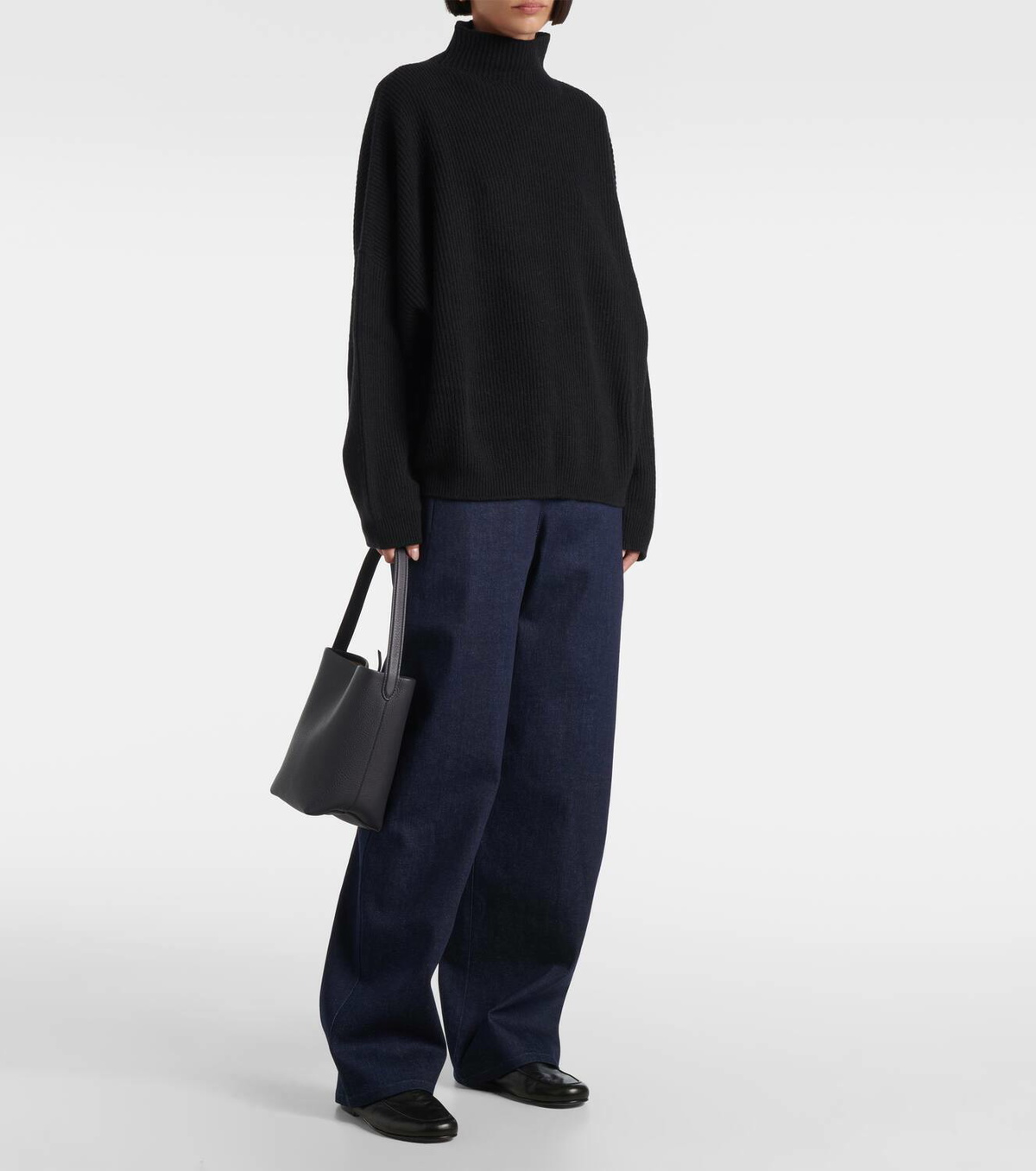 Fforme Kimm cashmere-blend mock neck sweater