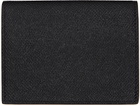Dolce&Gabbana Black Calfskin Branded Plate Card Holder