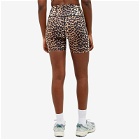 GANNI Women's Active Ultra High Waist Shorts in Leopard