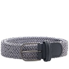 Anderson's Men's Woven Textile Belt in Navy/White