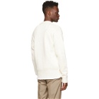 Dunhill Off-White Seam Detail V-Neck Sweater