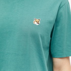 Maison Kitsuné Men's Fox Head Patch Regular T-Shirt in Teal Grey