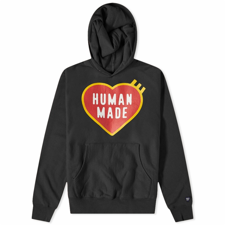 Photo: Human Made Men's Heart Logo Hoodie in Black