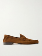 TOM FORD - Ripley Suede Loafers - Brown