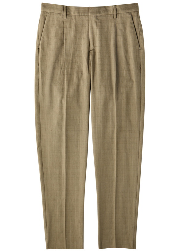 Photo: Sunspel Tapered-leg Cotton Trousers Sage