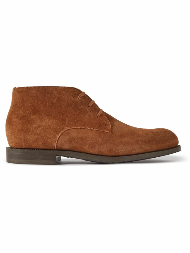 Photo: J.M. Weston - Yucca Suede and Rubber Chukka Boots - Brown