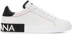 Dolce & Gabbana White Portofino Sneakers