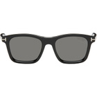 TOM FORD Black Polarized Barron Sunglasses