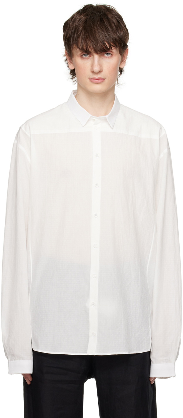 NICOLAS ANDREAS TARALIS White Jacquard Shirt Nicolas Andreas Taralis