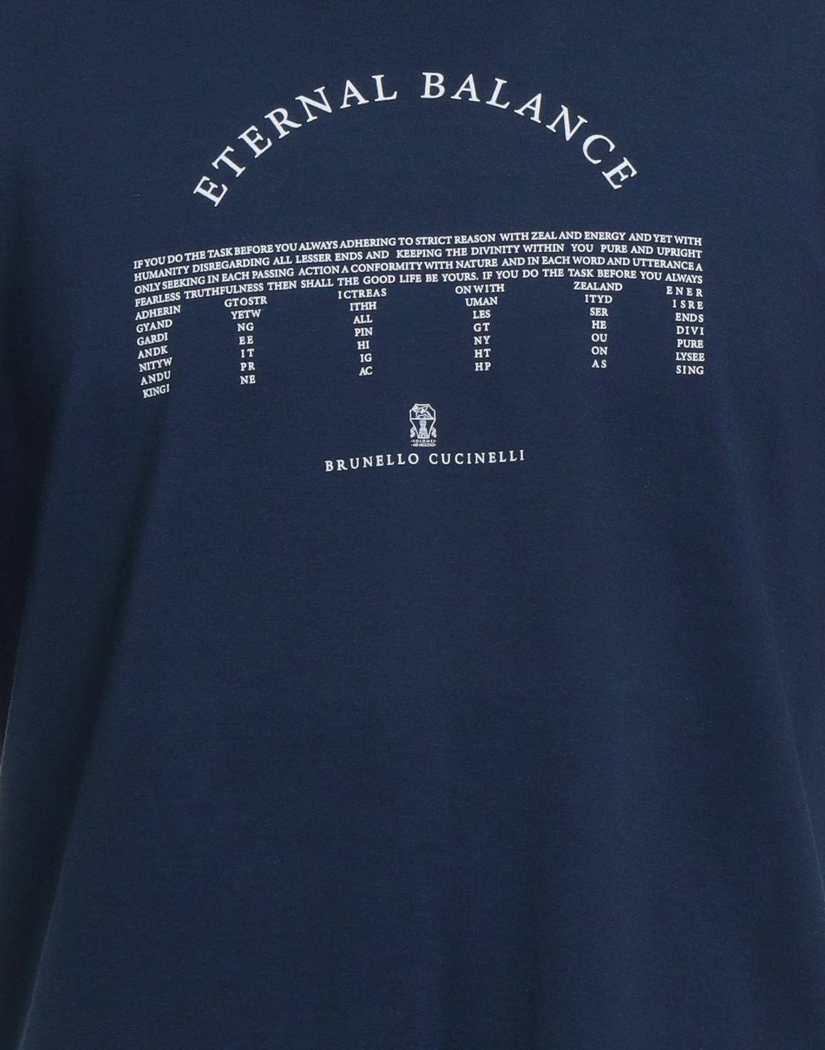 Brunello Cucinelli Mens T-shirt in Navy