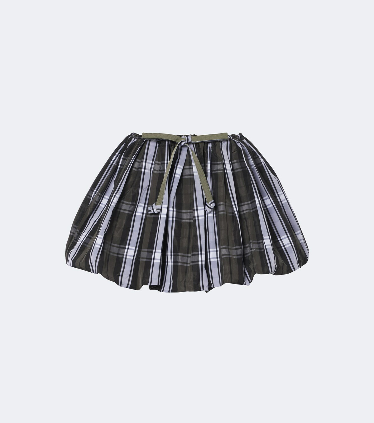 Patou Checked balloon miniskirt