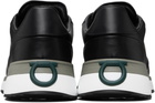 Ferragamo Black & White Low Cut Sneakers