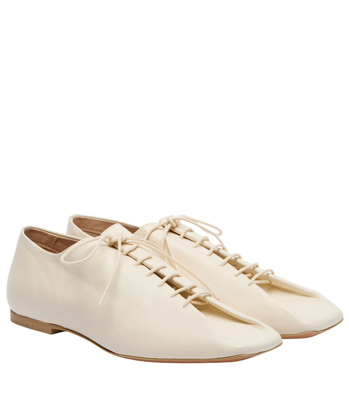 Photo: Lemaire Souris leather derby shoes