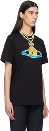 Vivienne Westwood Black Oversized Orb Classic T-shirt