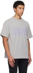 Ksubi Gray Blasted Ekcess Short Sleeve T-shirt