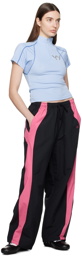 OPEN YY Black Color Block Lounge Pants