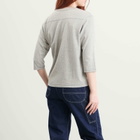 Beams Boy Women's 3/4 Sleeve Football T-Shirt in Grey