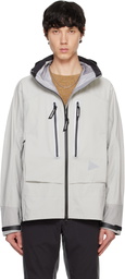 and wander Gray Pertex Shield Rain Jacket