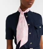 McQueen Skull silk twill scarf