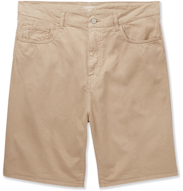 Photo: Carhartt WIP - Foreman Cotton-Blend Twill Shorts - Beige