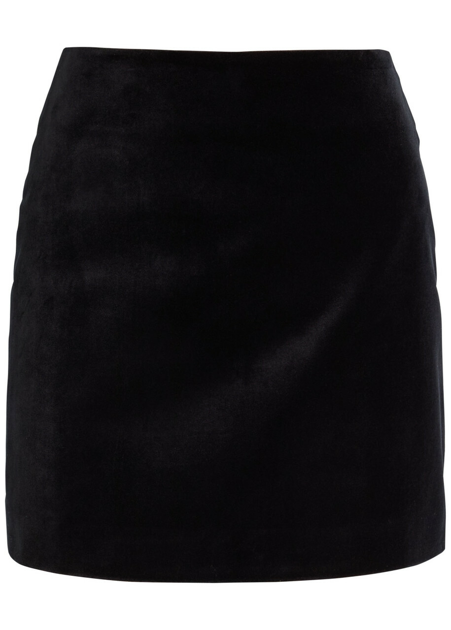 Blaze Milano Jealousy Coci Velvet Mini Skirt Black