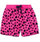 Vilebrequin - Boys Ages 10 - 12 Jim Flocked Swim Shorts - Pink