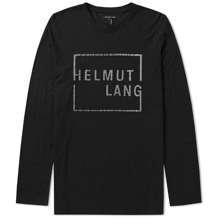 Photo: Helmut Lang Square Long Sleeve Logo Tee