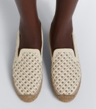 Brunello Cucinelli Monili suede-trimmed canvas espadrilles