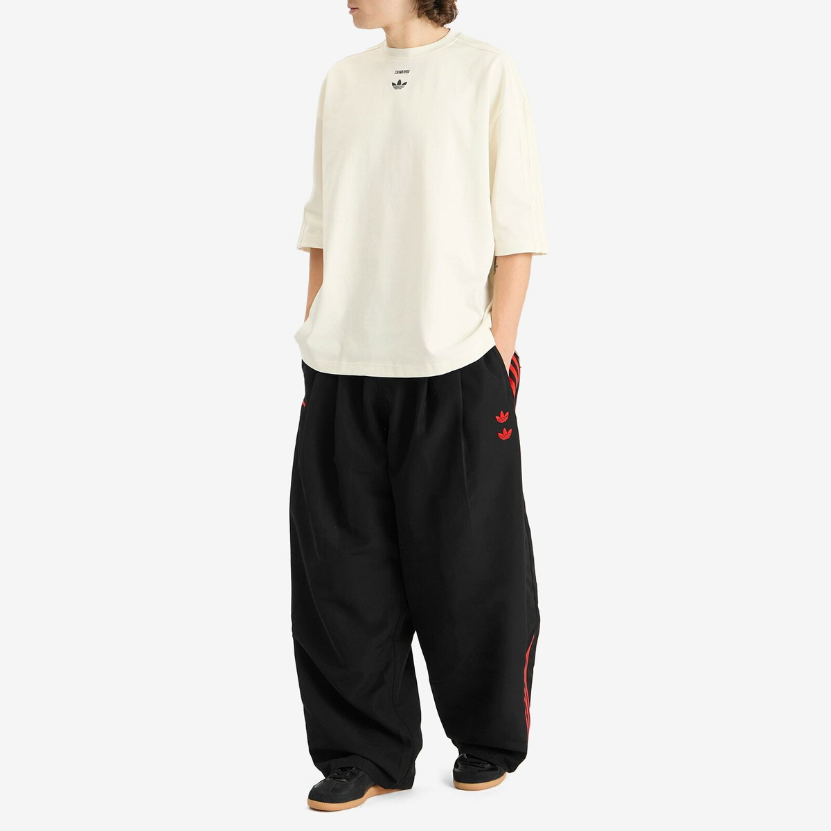 ウォーキング・ランニングウェア KNIT TRACK PANT /adidas WILLY CHAVARRIA Adidas Men's x Willy Chavarria Knit Track Pant in Black adidas