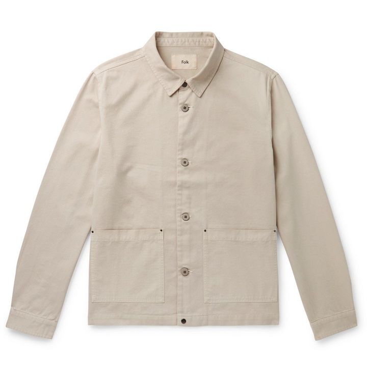 Photo: Folk - Ripstop-Panelled Cotton-Twill Jacket - Men - Off-white