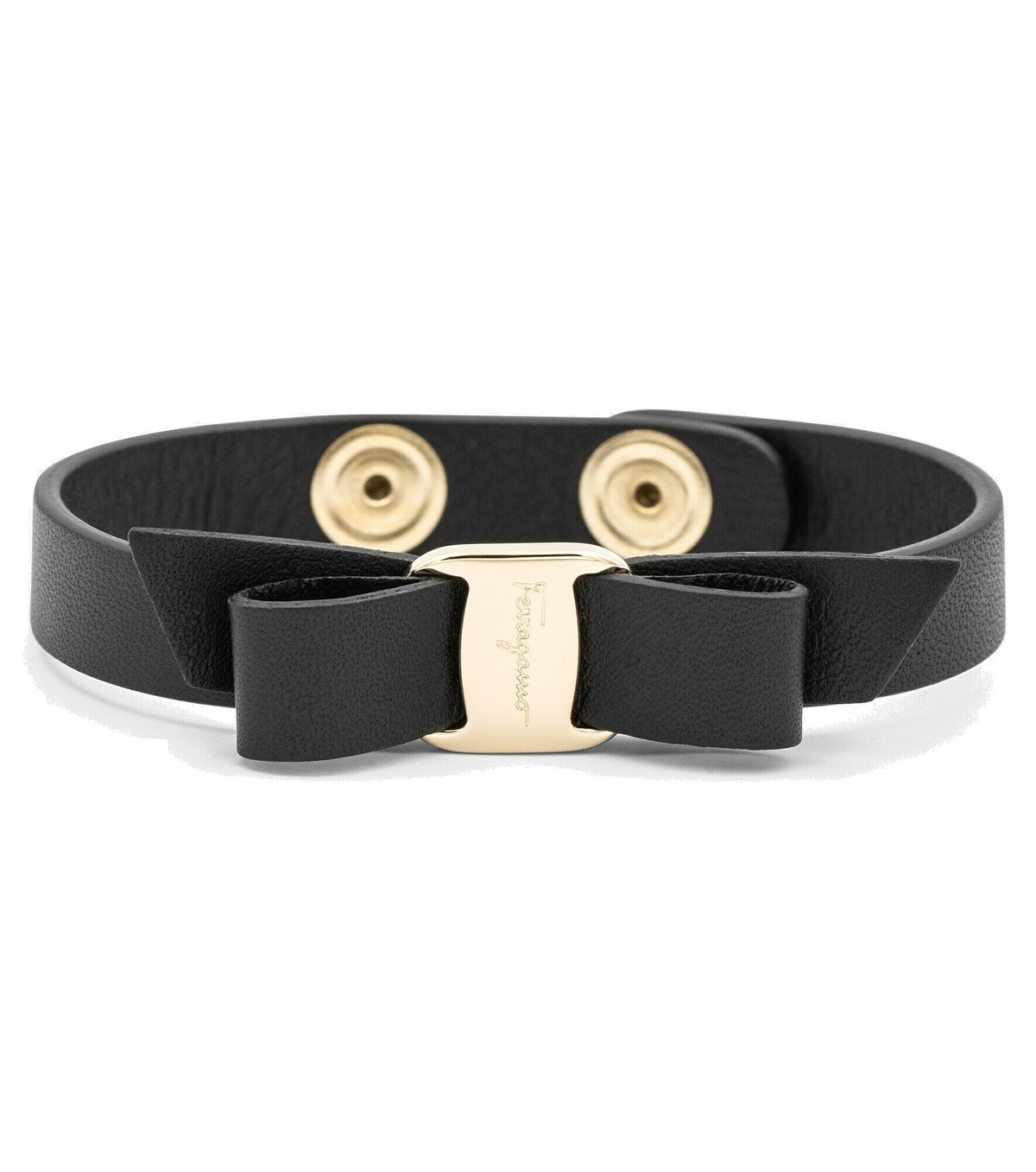 Salvatore Ferragamo - Vara Bow leather bracelet Salvatore 