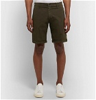 Barena - Stretch-Cotton Ripstop Shorts - Army green